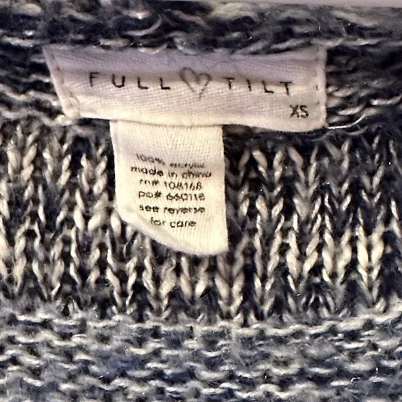 Blue Knit Women's Sweater - Picture 2 of 5